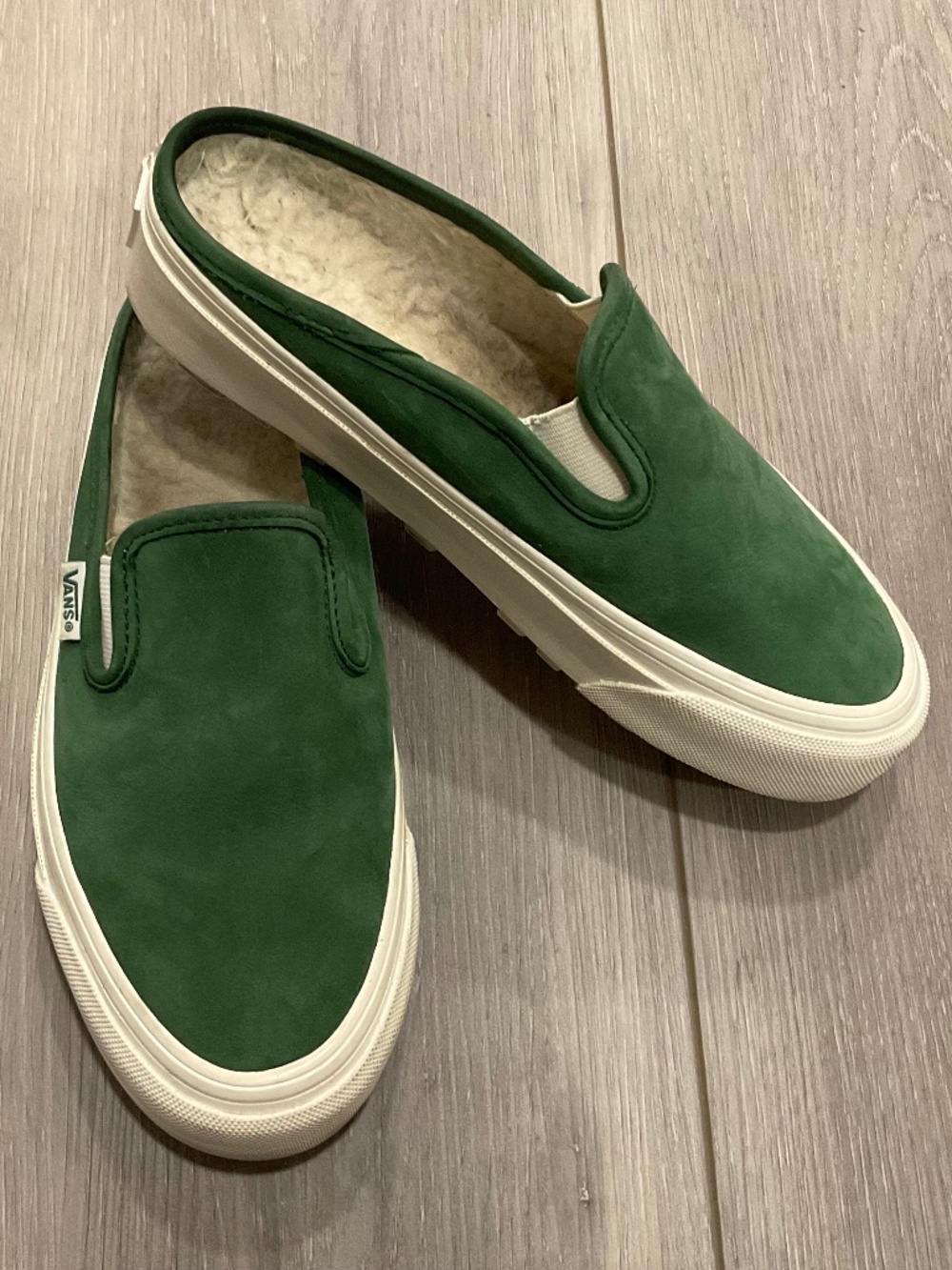 VANS Museum of Peace & Quiet x OG Mule LX Green Marshmallow Size Men 4.5 Women 6